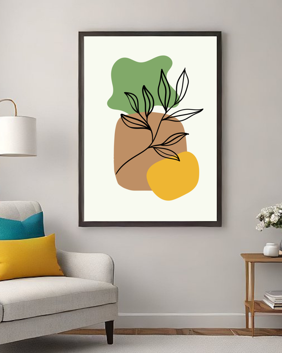 Organic Botanical Forms – Modern Abstract Leaf Line Art