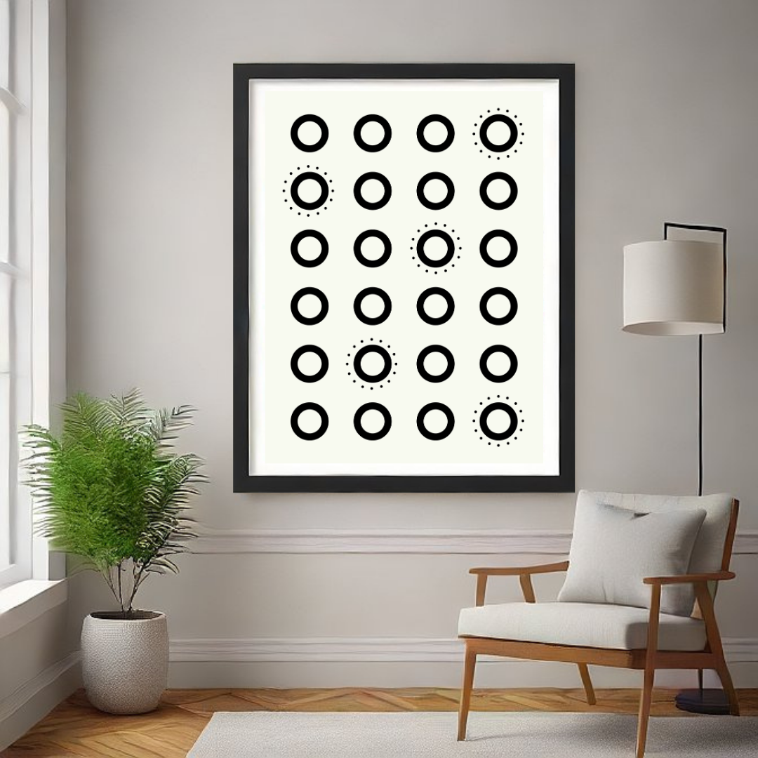 Abstract Acrylic Canvas Painting – Modern Wall Art