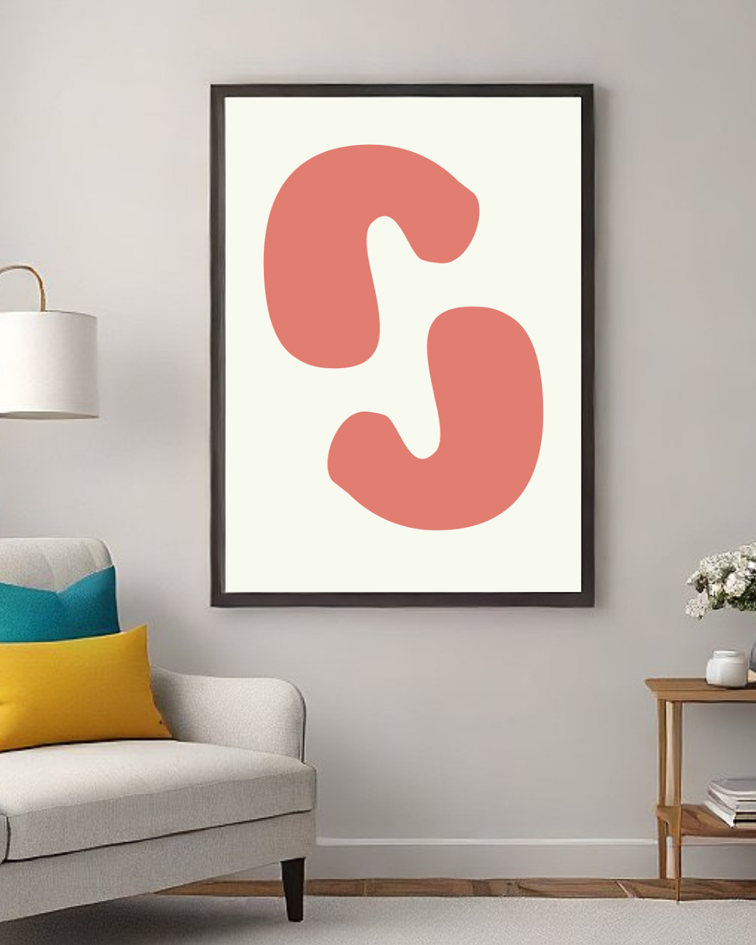 Coral Balance – Minimalist Organic Abstract Wall Art