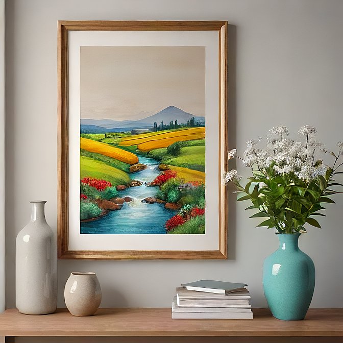 River Through the Golden Valley
